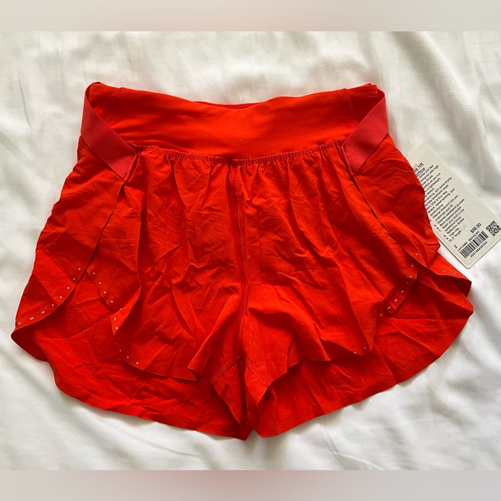 Lululemon fast and free airflow shorts size 2 NWT